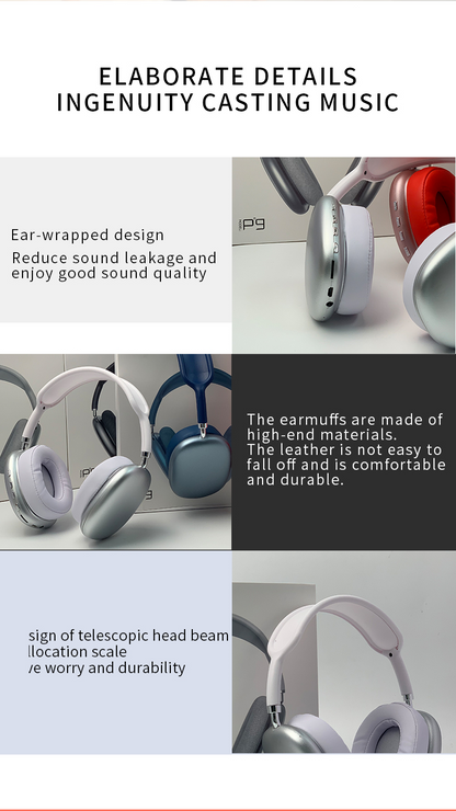 2021 New Wireless Headset HIFI Stereo Bluetooth Silicone Headphones